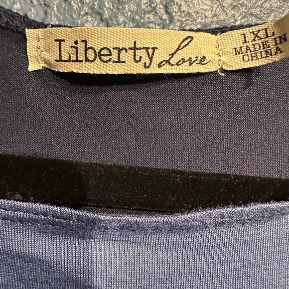 NWT Liberty Love Long Sleeve Tee Soft Comfy Size 1XL Layering Casual Lounge - Picture 4 of 9